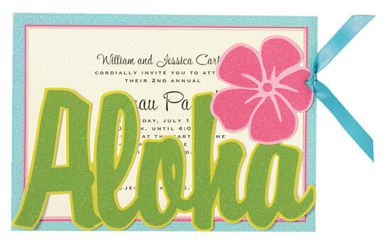 Aloha Diecut Invitations